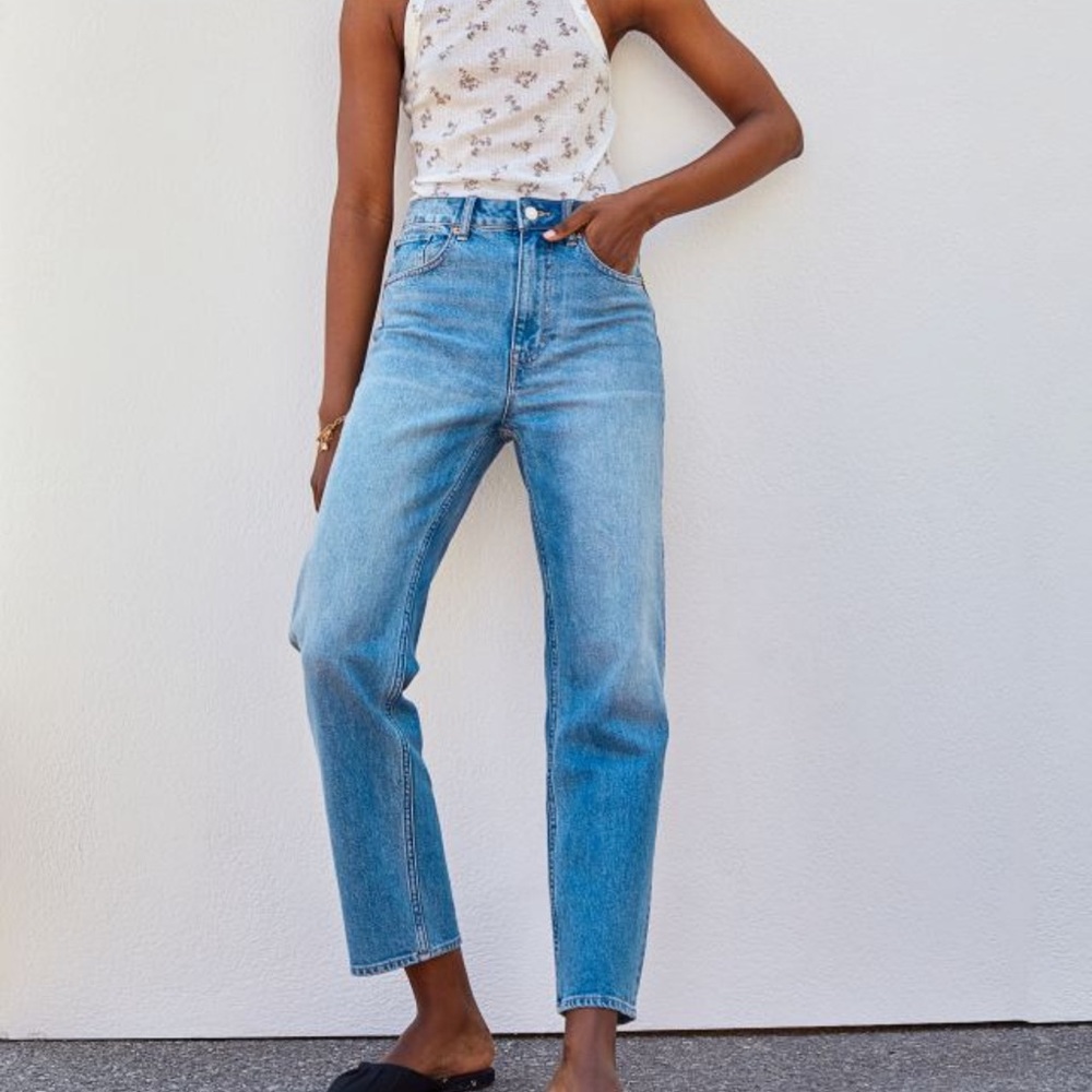 H&M x Brock Collection Straight High Ankle Jeans